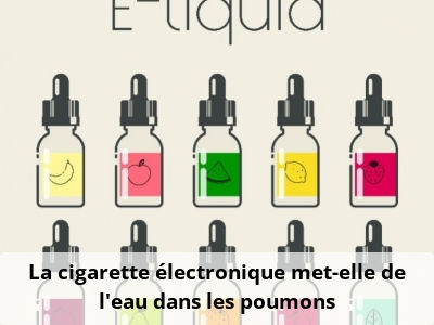 La cigarette électronique met-elle de l'eau dans les poumons