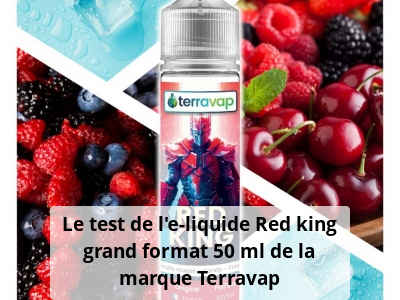 Le test de l’e-liquide Red king grand format 50 ml de la marque Terravap