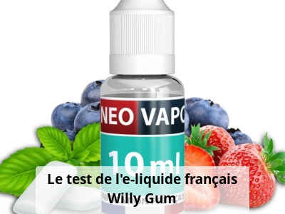 Le test de l'e-liquide français Willy Gum