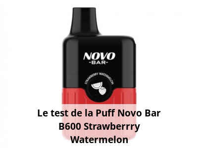 Le test de la Puff Novo Bar B600 Strawberrry Watermelon