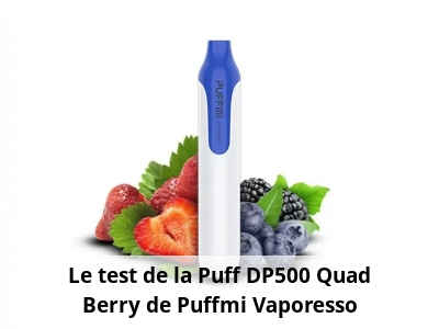 Le test de la Puff DP500 Quad Berry de Puffmi Vaporesso