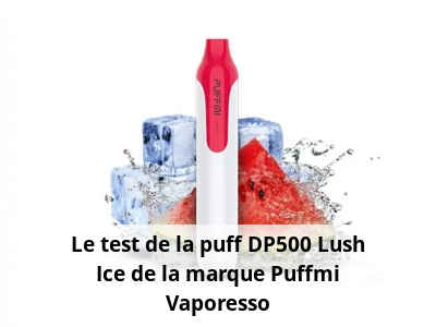 Le test de la puff DP500 Lush Ice de la marque Puffmi Vaporesso