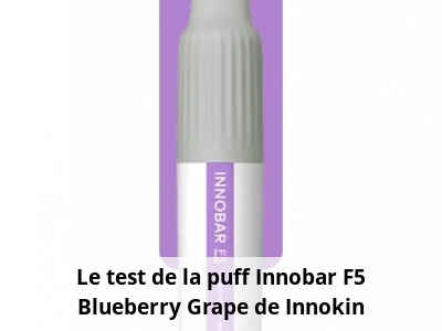 Le test de la puff Innobar F5 Blueberry Grape de Innokin