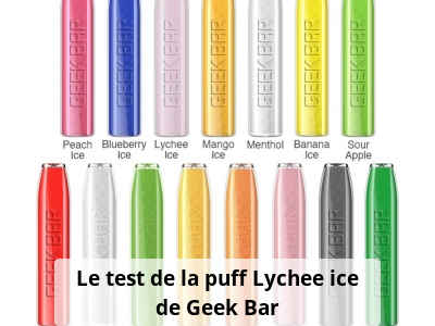 Le test de la puff Lychee ice de Geek Bar