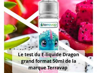 Le test du E-liquide Dragon grand format 50ml de la marque Terravap 