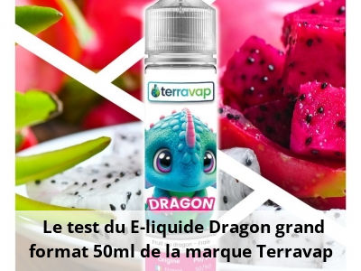 Le test du E-liquide Dragon grand format 50ml de la marque Terravap 