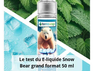 Le test du E-liquide Snow Bear grand format 50 ml