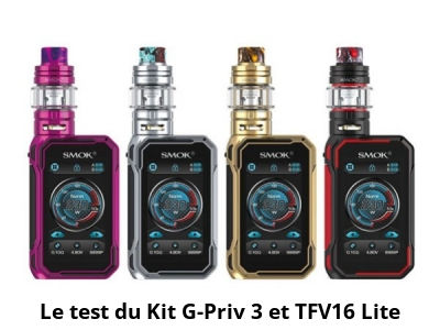 Le test du Kit G-Priv 3 et TFV16 Lite