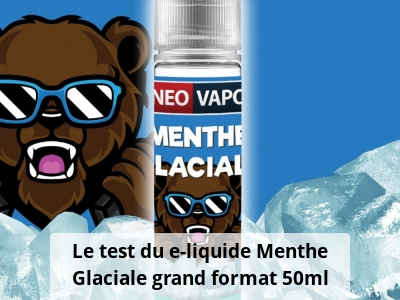 Le test du e-liquide Menthe Glaciale grand format 50ml
