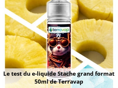 Le test du e-liquide Stache grand format 50ml de Terravap