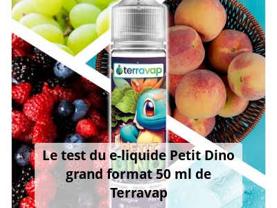 Le test du e-liquide Petit Dino grand format 50 ml de Terravap