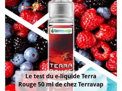 Le test du e-liquide Terra Rouge 50 ml de chez Terravap