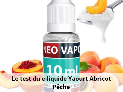 Le test du e-liquide Yaourt Abricot Pêche