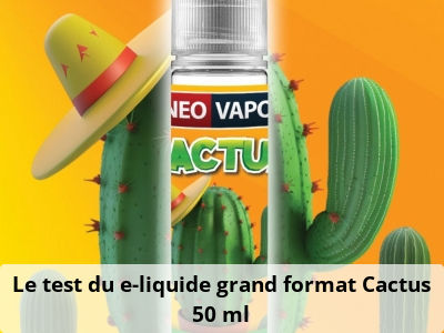 Le test du e-liquide grand format Cactus 50 ml