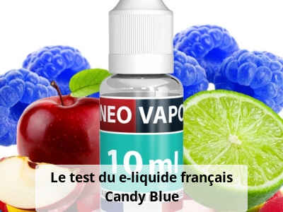Le test du e-liquide français Candy Blue