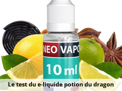 Le test du e-liquide potion du dragon