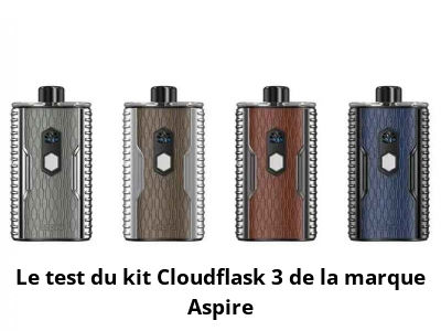 Le test du kit Cloudflask 3 de la marque Aspire