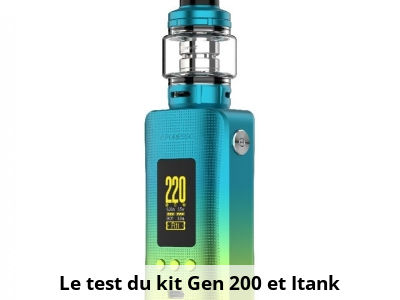 Le test du kit Gen 200 et Itank