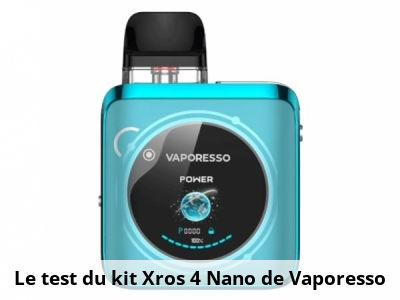 Le test du kit Xros 4 Nano de Vaporesso