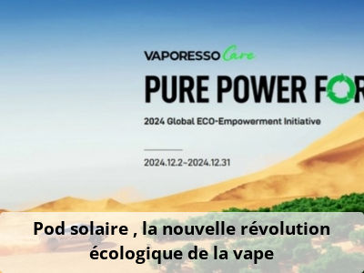 Pod solaire : la nouvelle révolution écologique de la vape