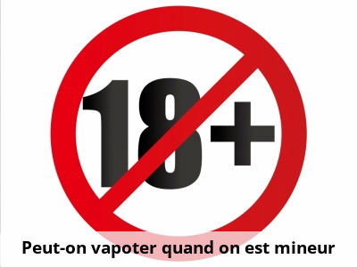 Peut-on vapoter quand on est mineur ?