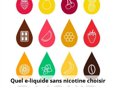 Quel e-liquide sans nicotine choisir ?