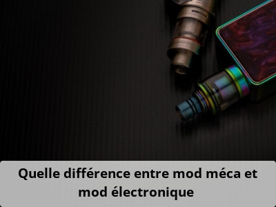 Quelle différence entre mod méca et mod électronique ?