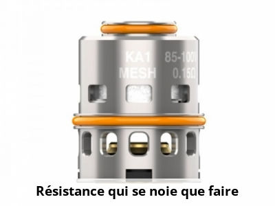 Résistance qui se noie, que faire ?