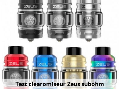 Test clearomiseur Zeus subohm