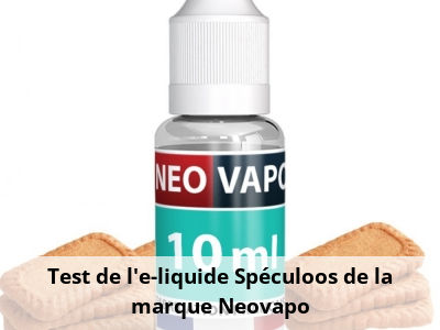 Test de l'e-liquide Spéculoos de la marque Neovapo