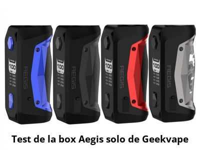 Test de la box Aegis solo de Geekvape 