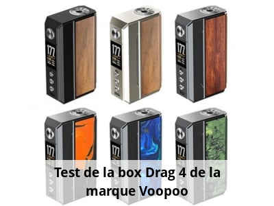 Test de la box Drag 4 de la marque Voopoo