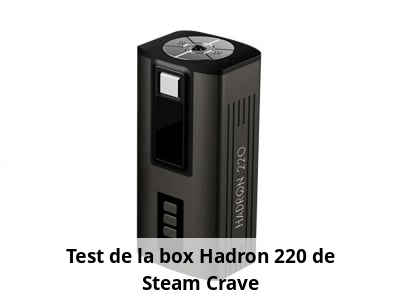 Test de la box Hadron 220 de Steam Crave