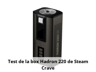 Test de la box Hadron 220 de Steam Crave