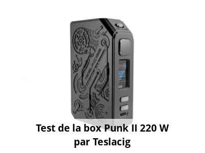 Test de la box Punk II 220 W par Teslacig