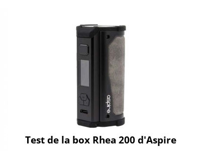 Test de la box Rhea 200 d'Aspire