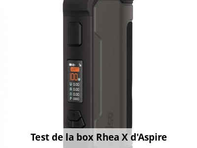 Test de la box Rhea X d'Aspire