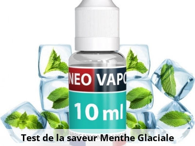 Test de la saveur Menthe Glaciale 