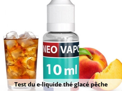 Test du e-liquide thé glacé pêche