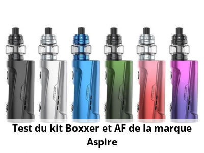 Test du kit Boxxer et AF de la marque Aspire