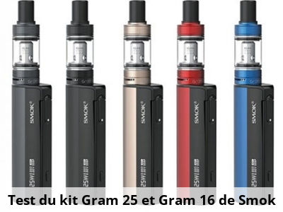Test du kit Gram 25 et Gram 16 de Smok