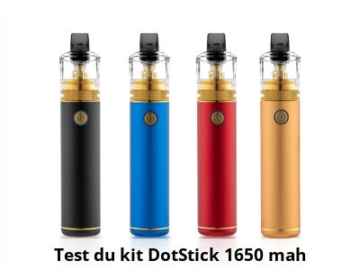 Test du kit DotStick 1650 mah