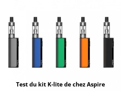Test du kit K-lite de chez Aspire