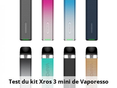 Test du kit Xros 3 mini de Vaporesso