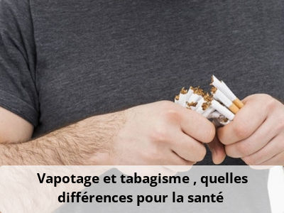 Vapotage et tabagisme : quelles différences pour la santé ?